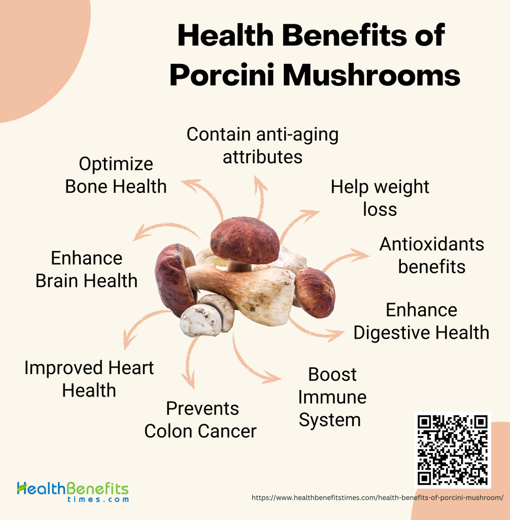 Health benefits of Porcini Mushroom