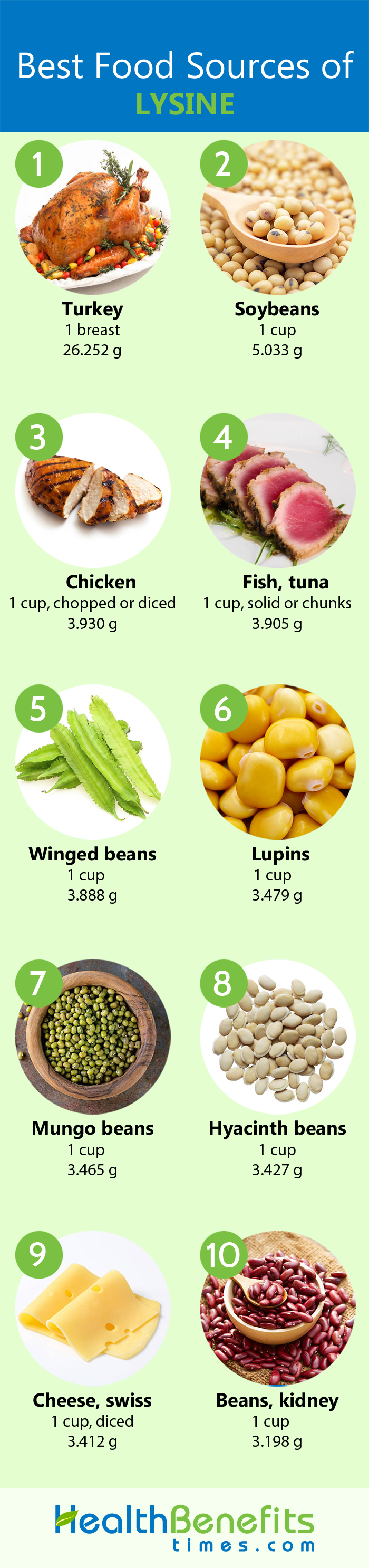 lysine foods