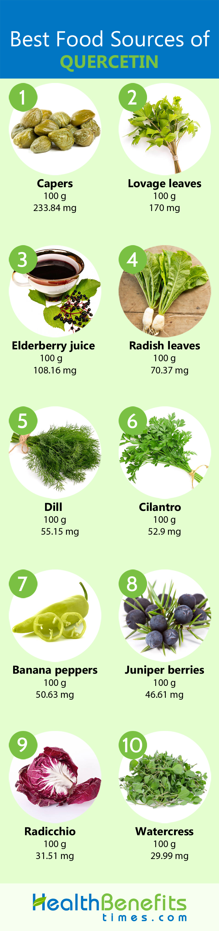 Foods High Quercetin