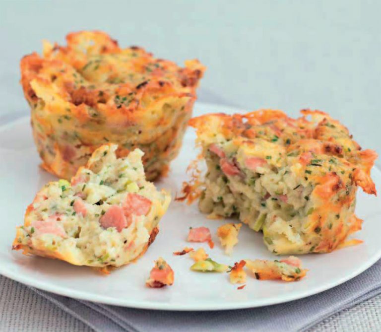 Savory Cheese and Bacon Muffins Recipe - Healthy Recipe