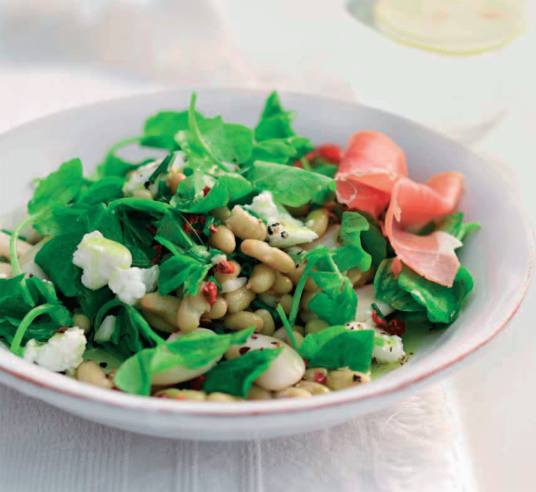 Mixed Bean and Goat Cheese Salad Recipe | Healthy Recipe