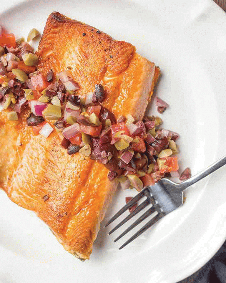 How to Make Arctic Char with Olive Salsa Healthy Recipe