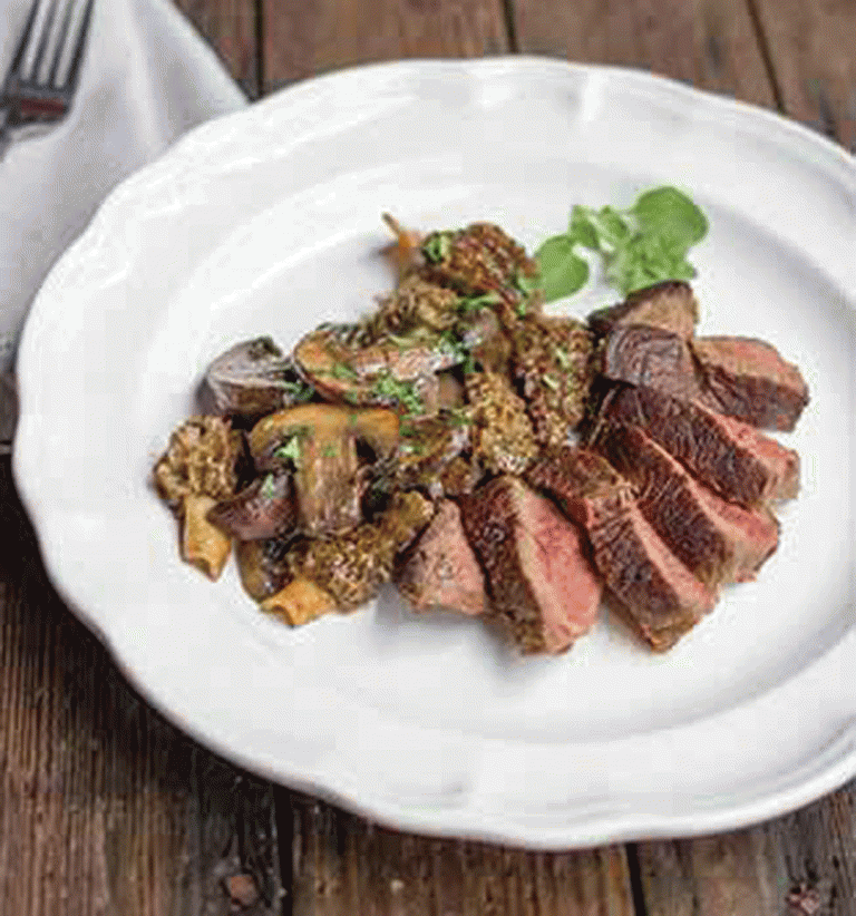 Marinated Tenderloin with Bordelaise Mushrooms Recipe - Healthy Recipe