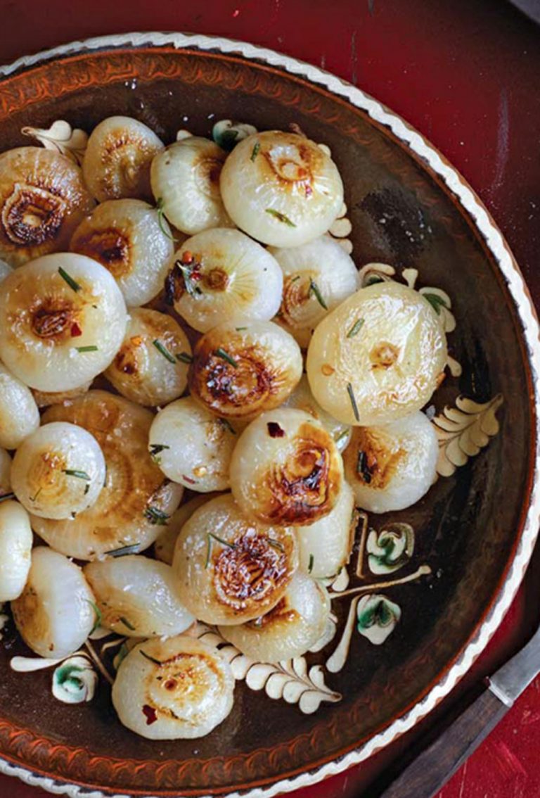 Roasted cipollini onions with chile-rosemary butter - Healthy Recipe