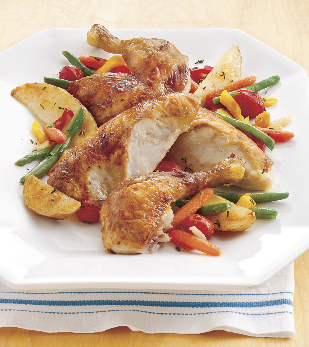 Ovenroasted chicken and vegetables recipe Healthy Recipe