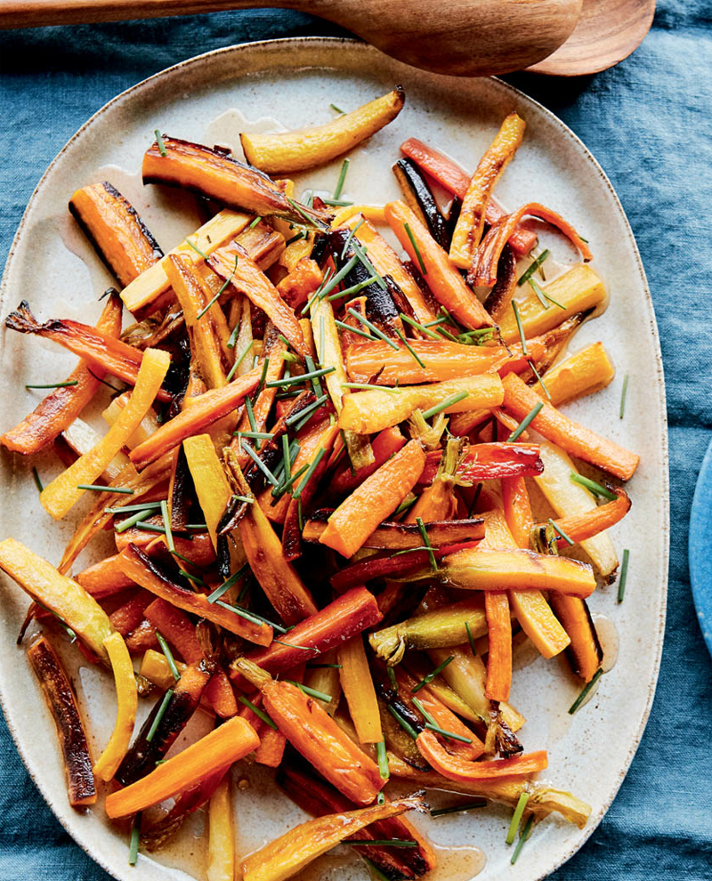 Roasted carrots with hard cider syrup recipe - Healthy Recipe